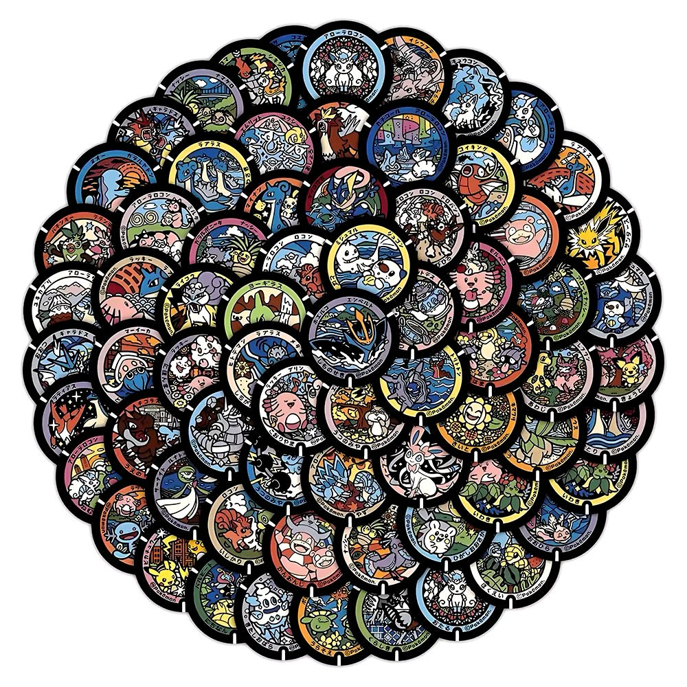 Black Sticker Random Lot of 50pcs Eevee NEW