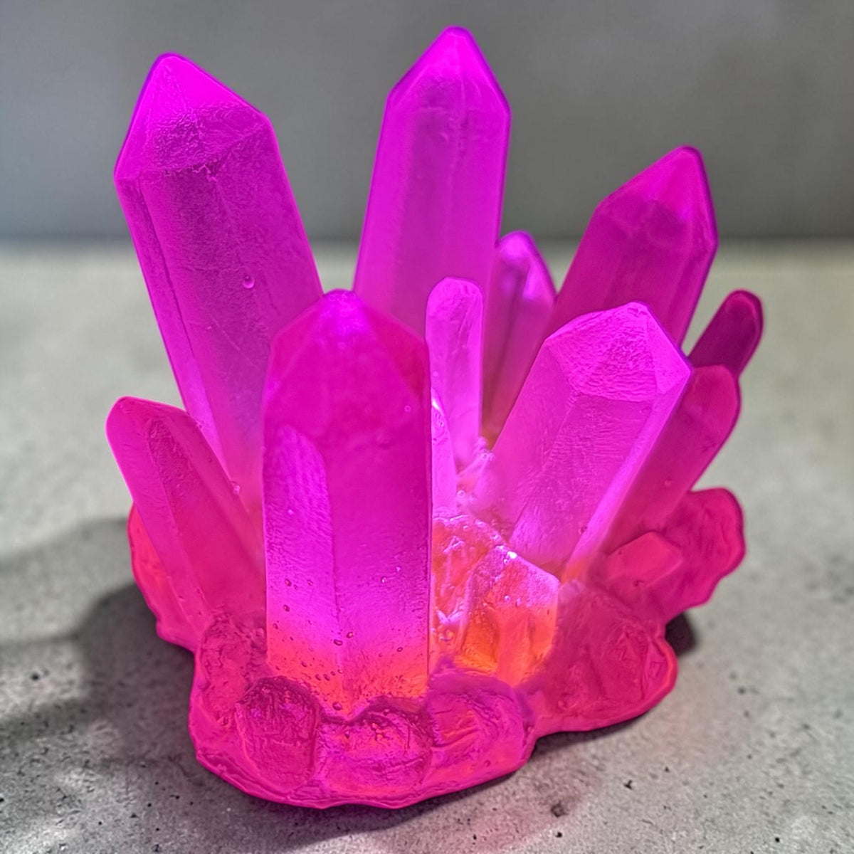 Crystal Resin Figurine - Various Colors- with Bonus Light