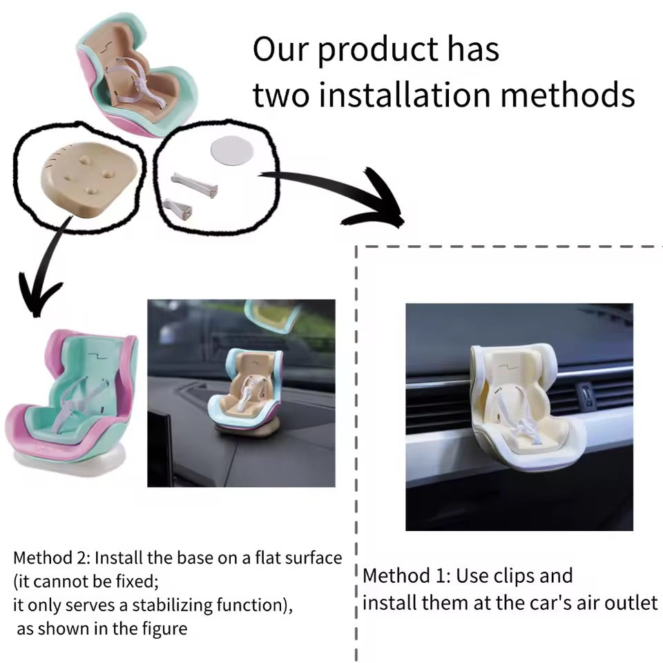 Small Doll Accessories Car Doll Safety Seat No doll Only Seat