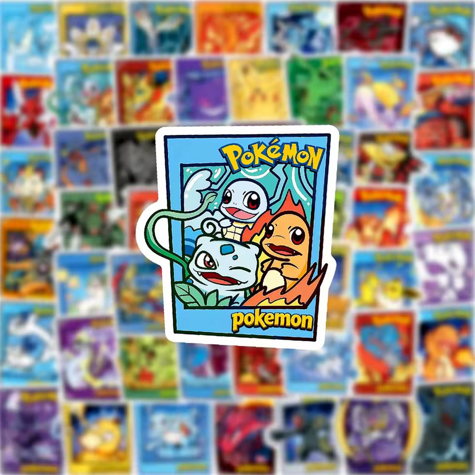 PK Card Gamer Style Sticker Lot of 50pcs