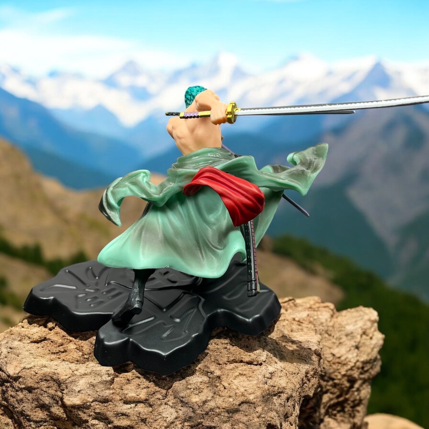 One Piece Roronoa Zoro 3-Blade Anime Figure Model Statue