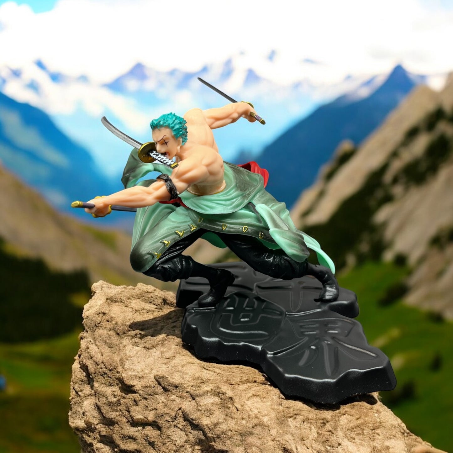 One Piece Roronoa Zoro 3-Blade Anime Figure Model Statue