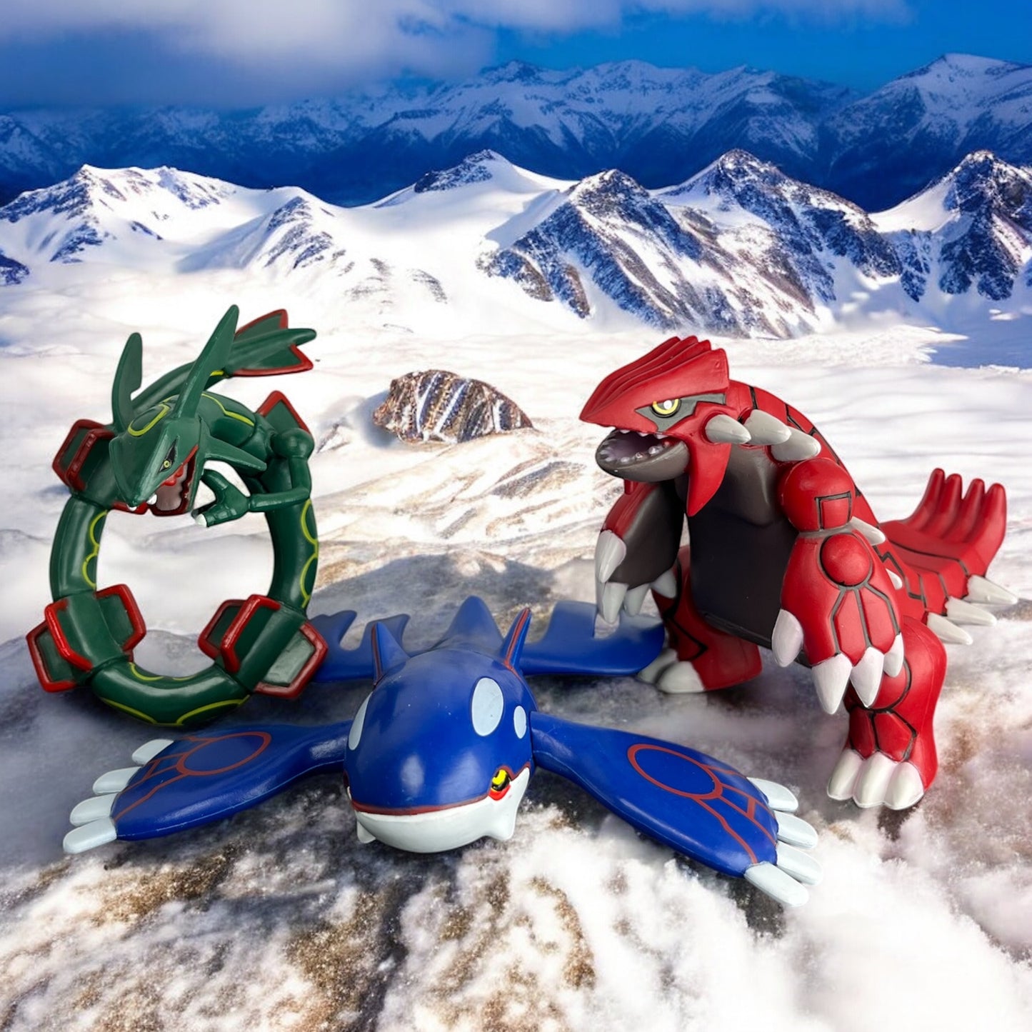 Legendary Rayquaza, Groudon, & Kyogre Display Figure Set of 3