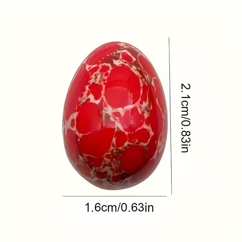 10 Pcs Natural Multi-color Gems Crystal Healing Mineral Eggs Quartz - Random