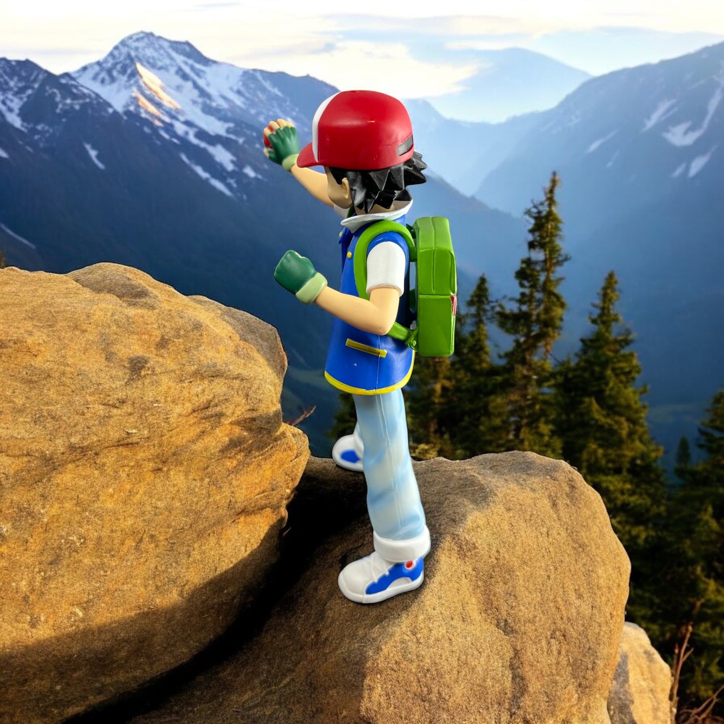 Ash Ketchum Collectible Display Anime Model Figure 5in - Trainer
