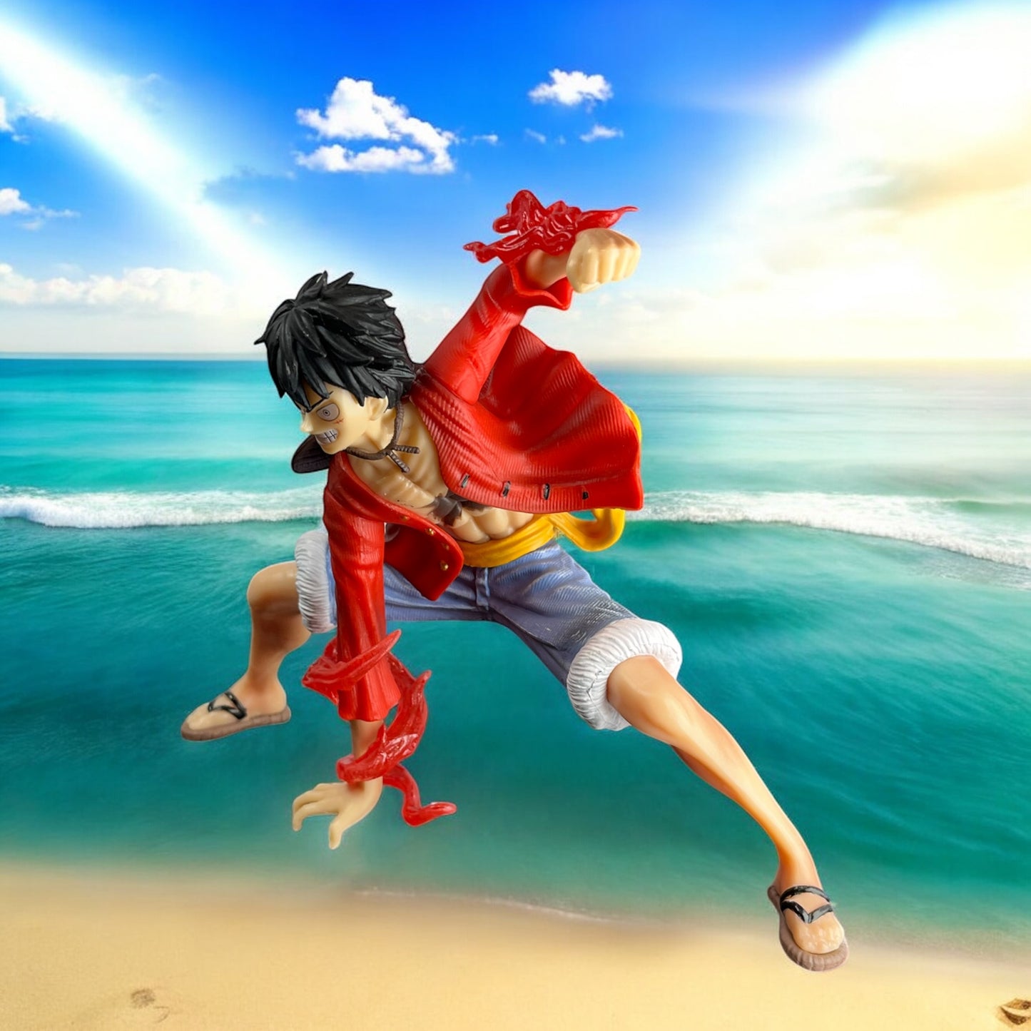 Luffy Anime Figure Model Statue - Battle Style 18 Cm
