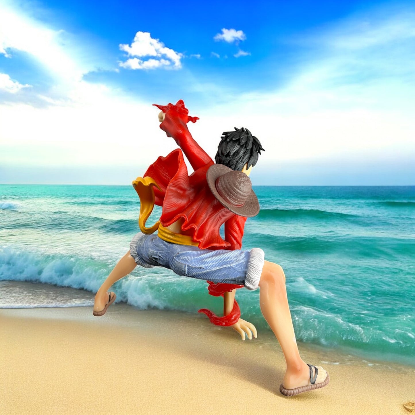 Luffy Anime Figure Model Statue - Battle Style 18 Cm