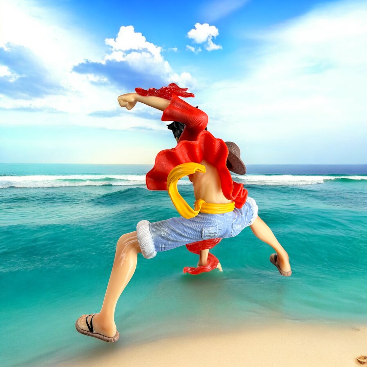 Luffy Anime Figure Model Statue - Battle Style 18 Cm