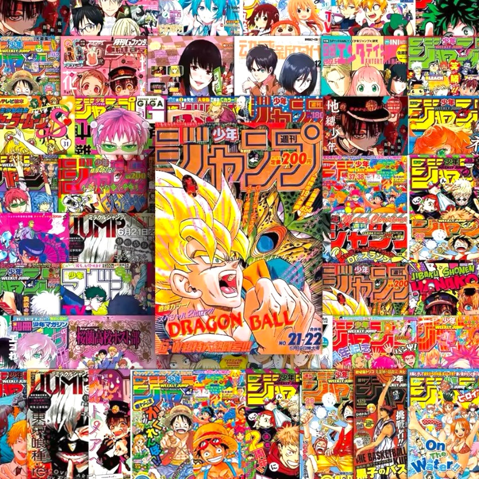 Manga Shonen Jump Cover Sticker Lot of 50pcs