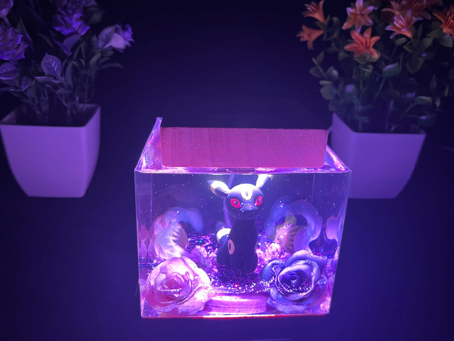 Choose your Eeveelution! Handmade Pokemon Resin Night Multi-Color Light - Gift Made in U.S. Home Art Decoration