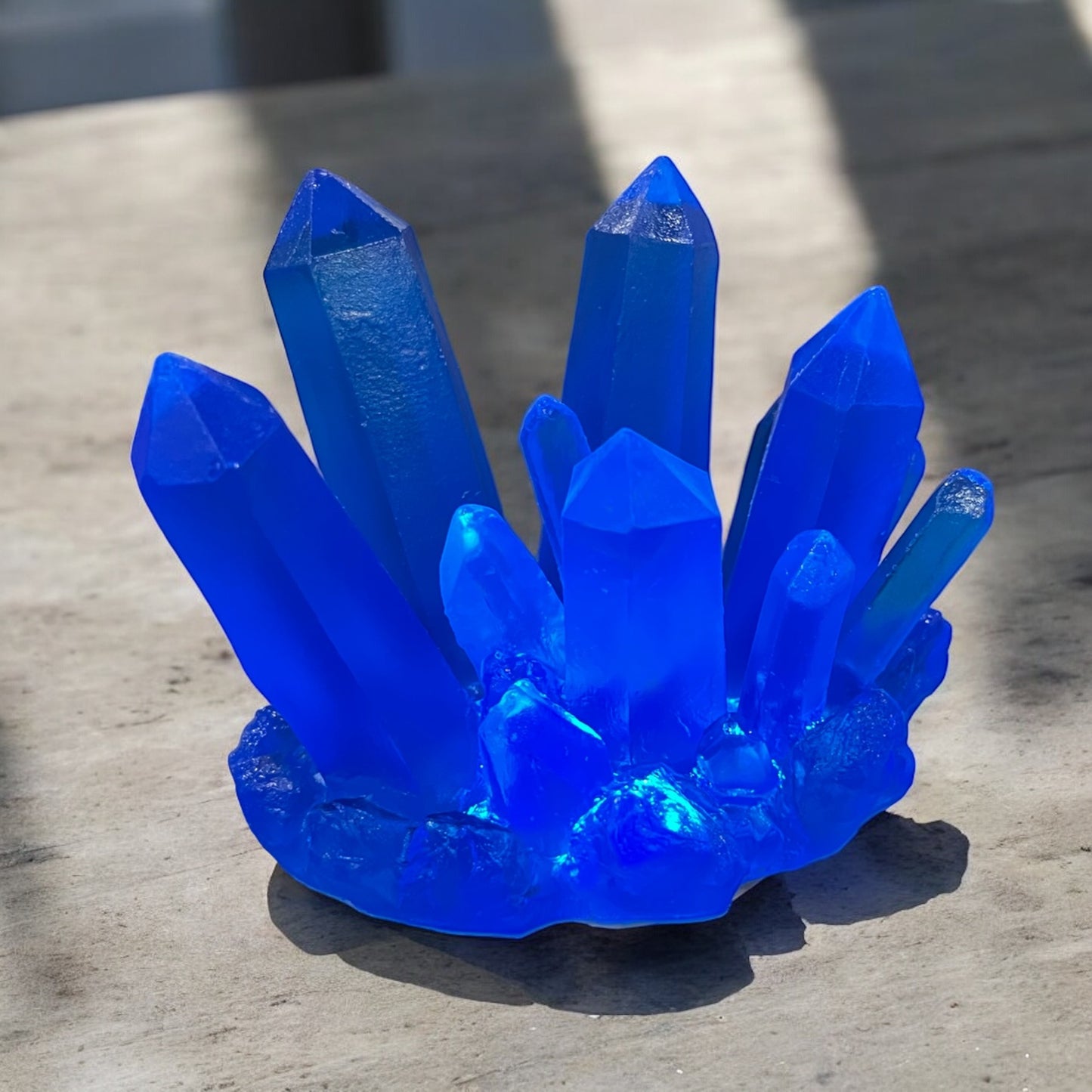 Kryptonite Crystal Resin Figurine Prop - Various Colors- with Bonus Light