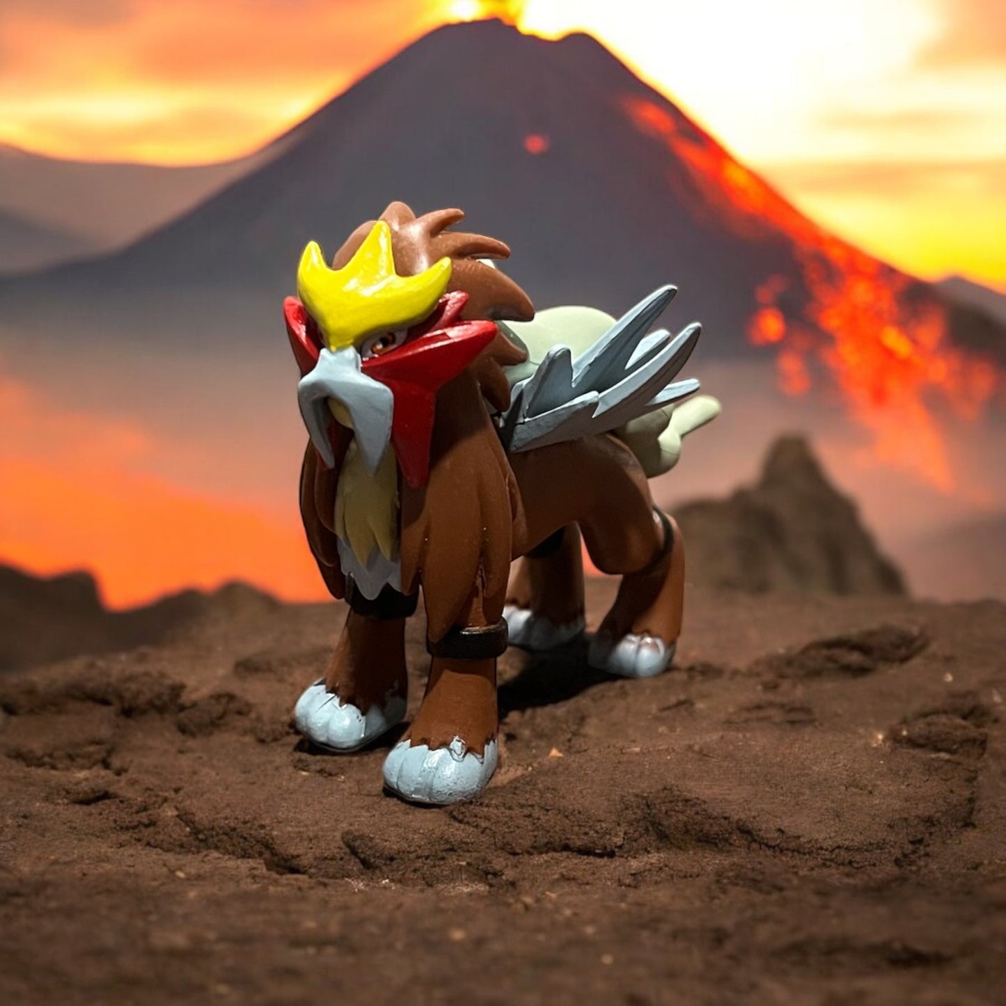 Legendary Dogs Figure Set - Pokemon Entei, Raikou, Suicune