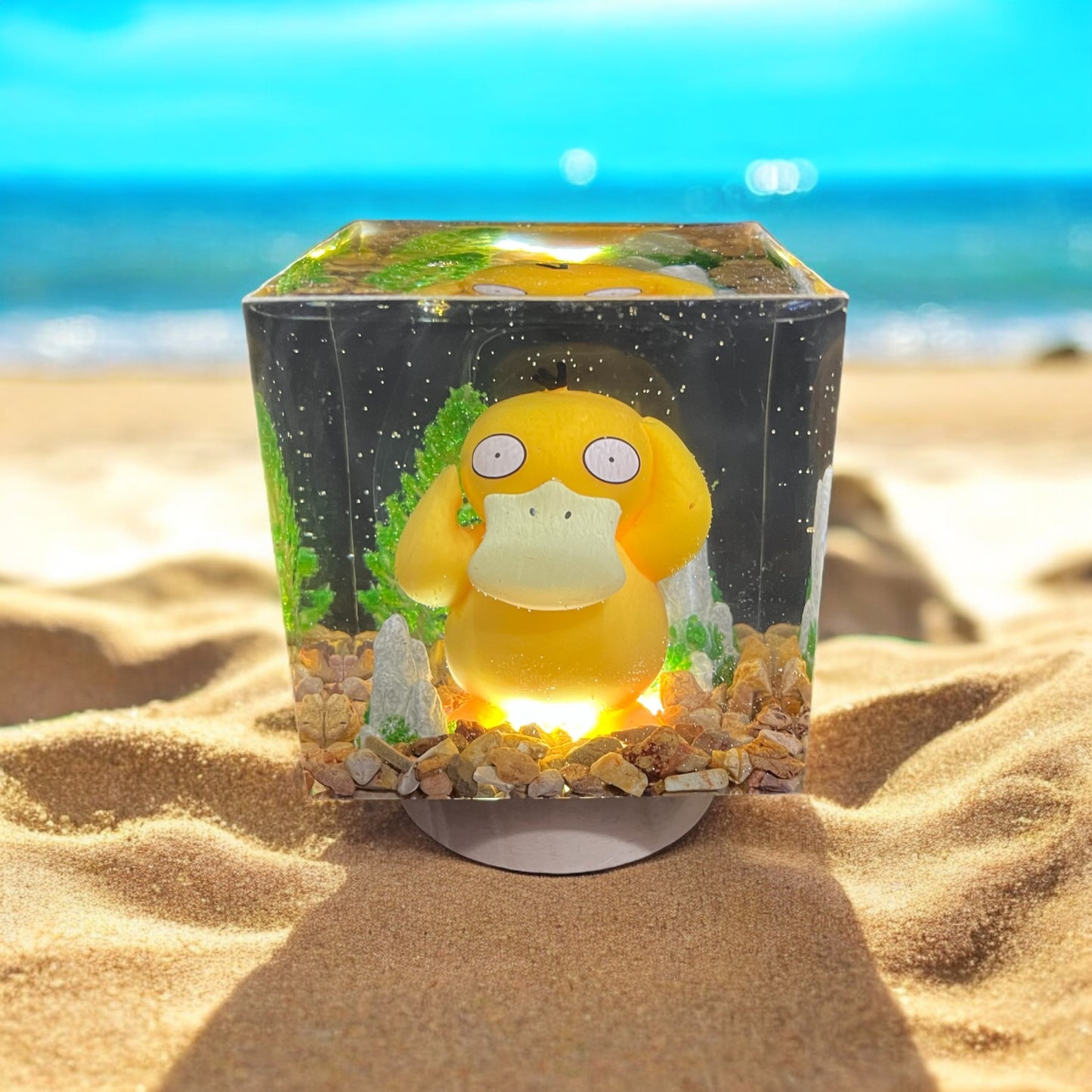 Choose your Pokemon Diorama Cube - Resin Epoxy Night Light, Handmade Gift Made in U.S. Home Art Decor Pikachu