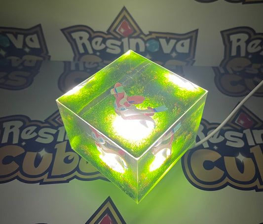 Custom Sylveon Light Cube - Pokemon Handmade Eeveelution Display Decoration