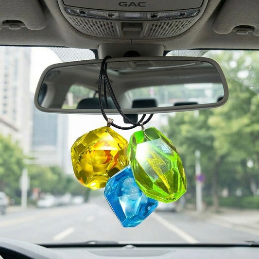 Evolution Stone Rear View Mirror Pendant Hanging Car Accessory for Pokemon Fans
