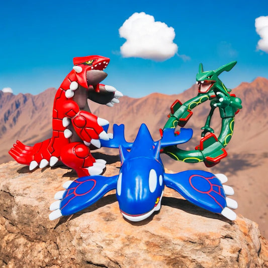 Legendary Rayquaza, Groudon, & Kyogre Pokemon Display Figure Set of 3