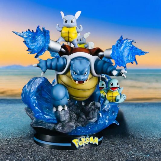 Pokémon Blastoise Evolution Line - Light Up Large Figurine Ultimate Display