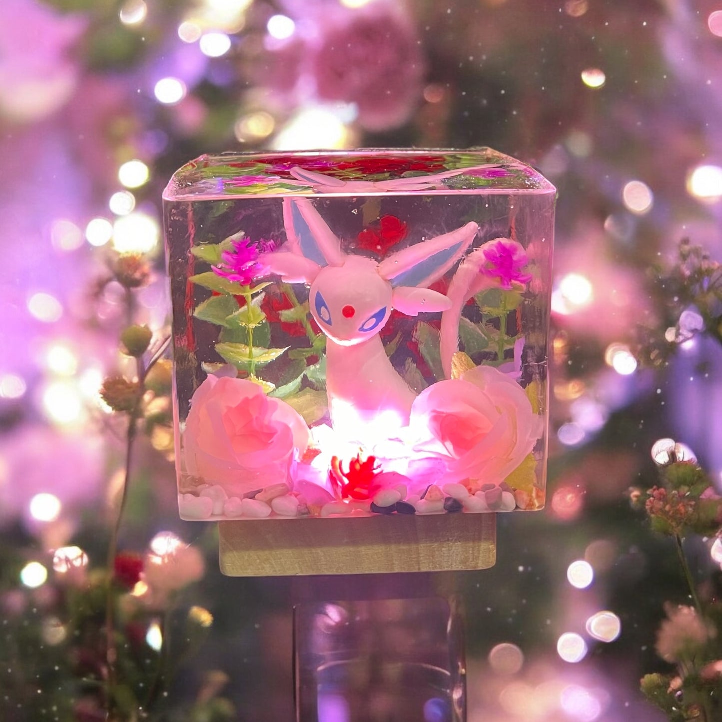 Choose your Eeveelution! Handmade Pokemon Resin Night Multi-Color Light - Gift Made in U.S. Home Art Decoration