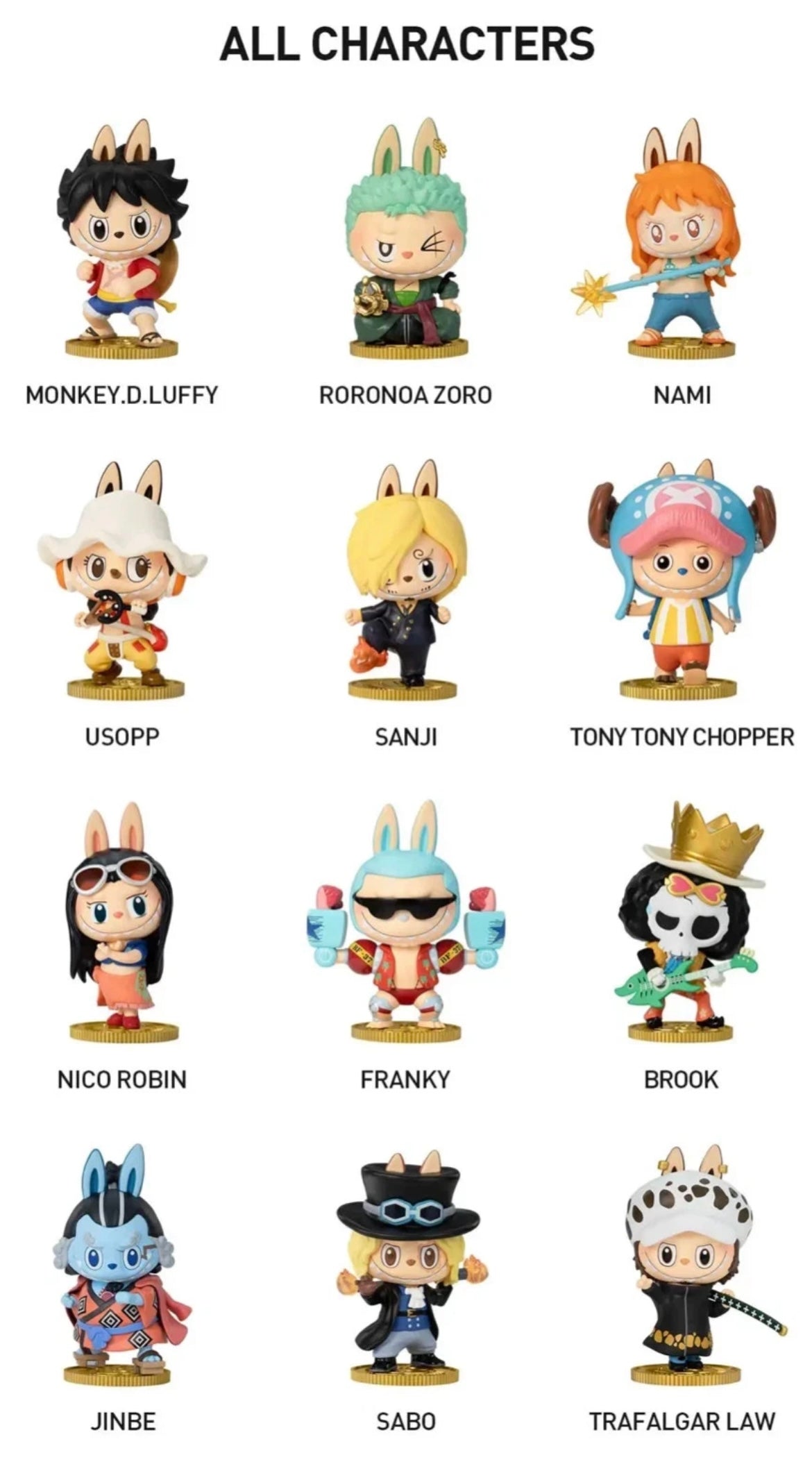 AUTHENTIC POP MART LABUBU THE MONSTERS X ONE PIECE SERIES (1