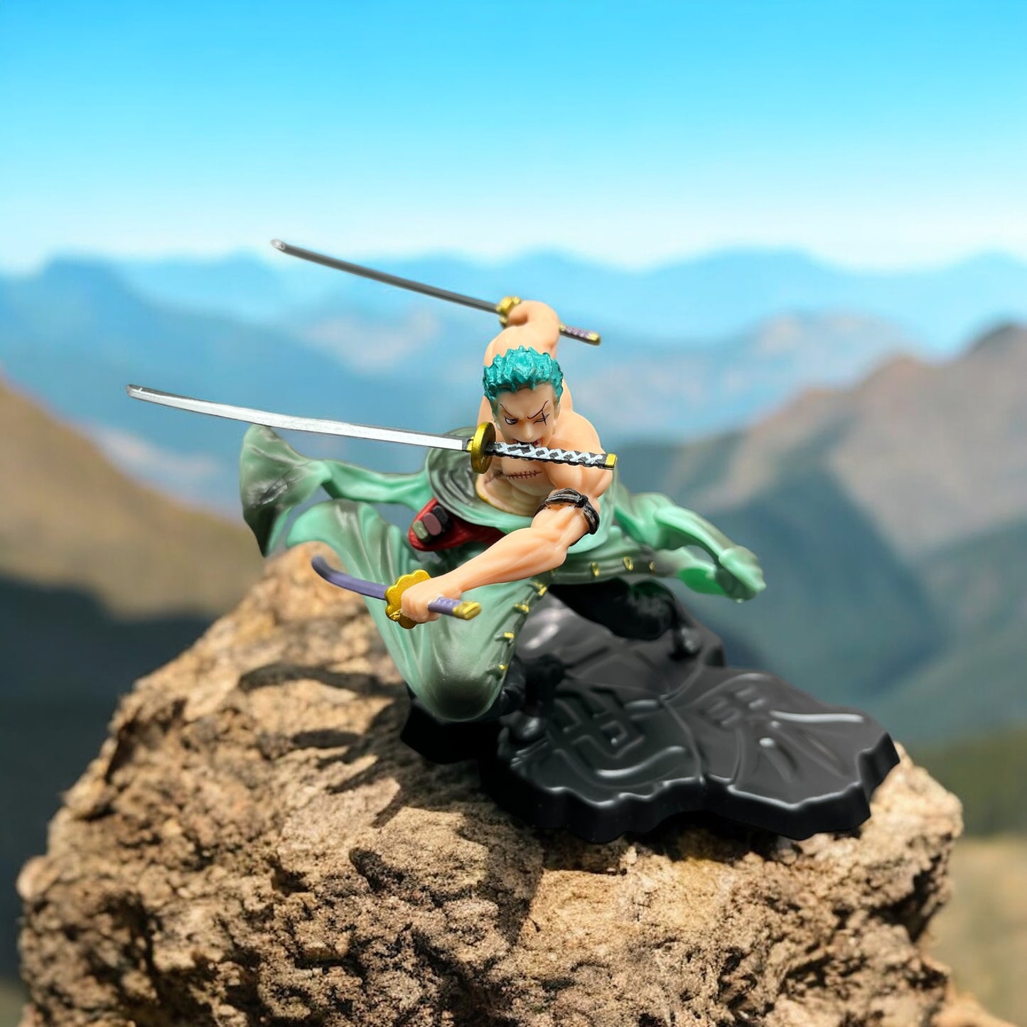 One Piece Roronoa Zoro 3-Blade Anime Figure Model Statue