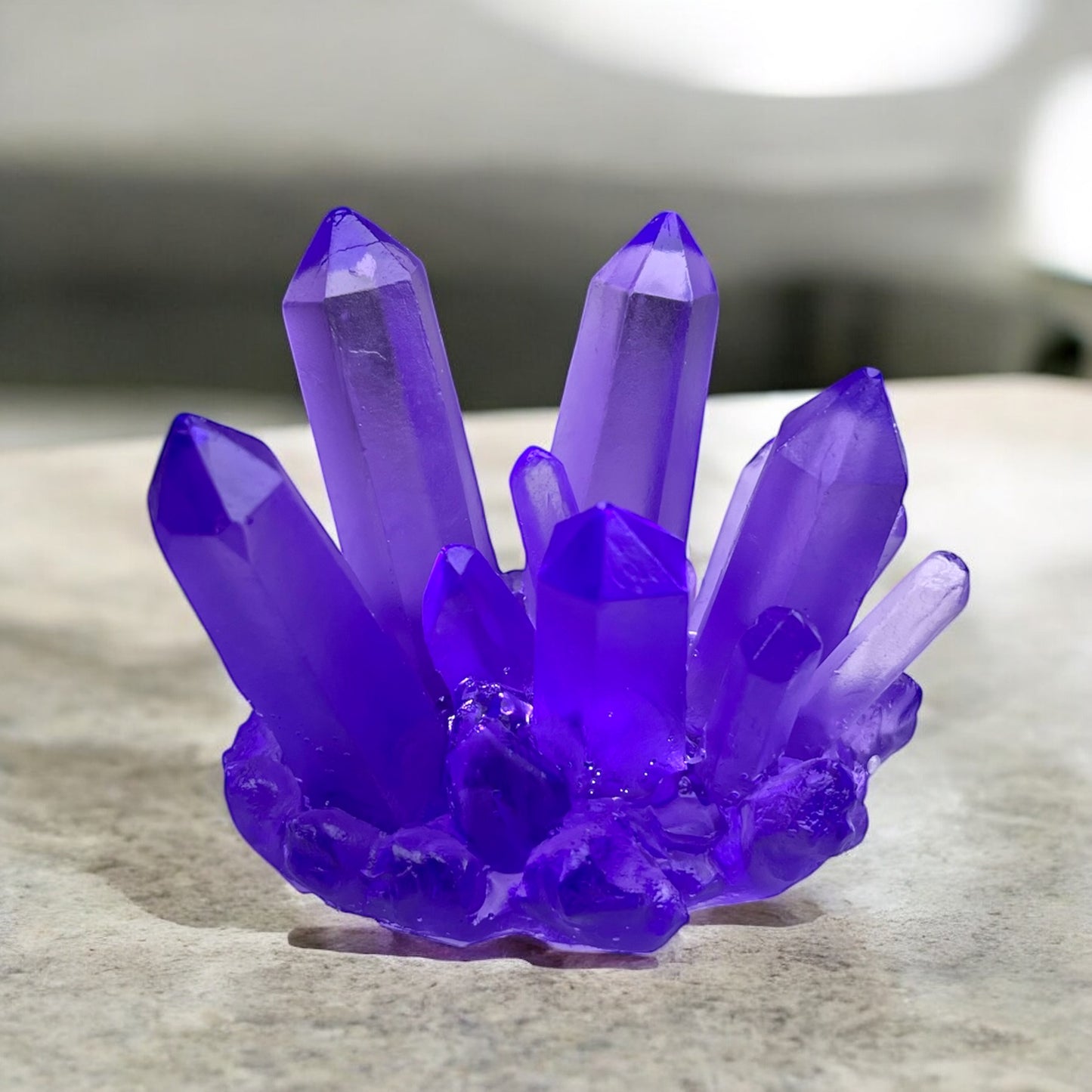 Crystal Resin Figurine - Various Colors- with Bonus Light