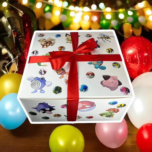 Pokemon Lover Custom Gift Wrapped Present - Birthday Surprise Ideas for Fans