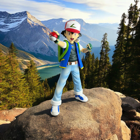 Ash Ketchum Collectible Display Anime Model Figure 5in - Trainer