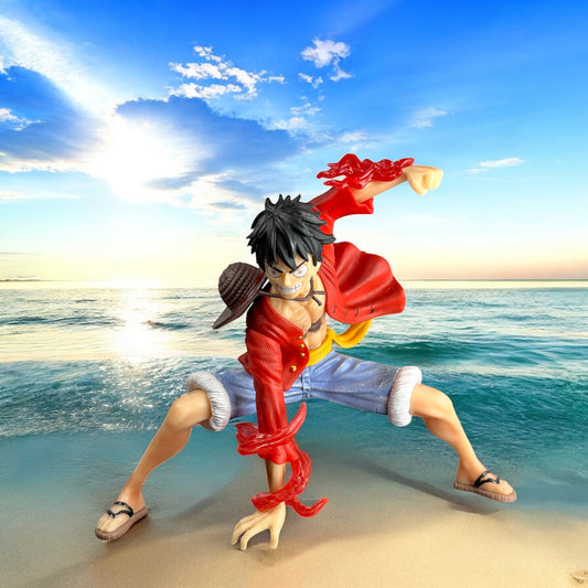 Luffy Anime Figure Model Statue - Battle Style 18 Cm