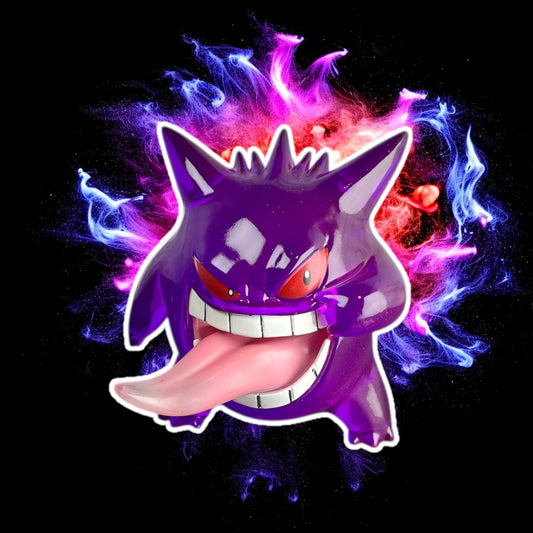 Gengar Glass Resin Translucent Collectible Display Statue 9cm