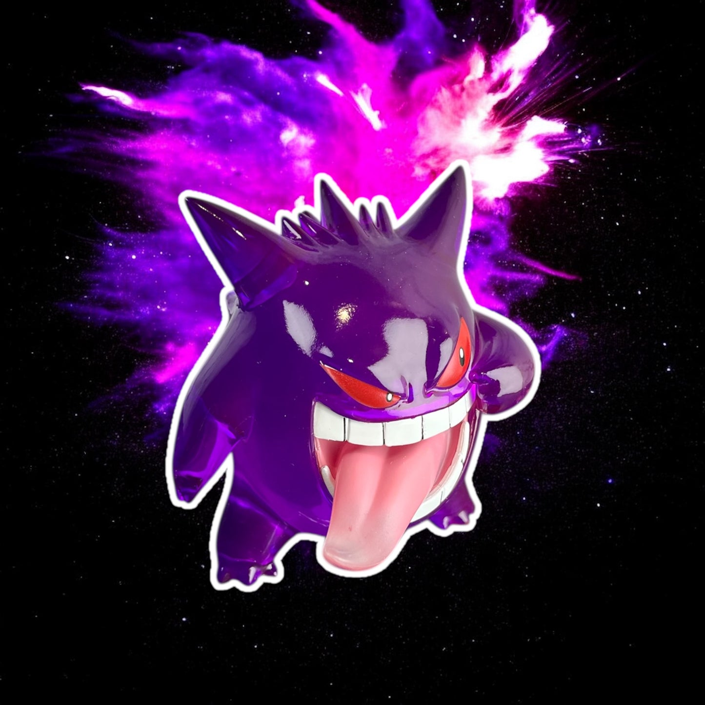 Gengar Glass Resin Translucent Collectible Display Statue 9cm