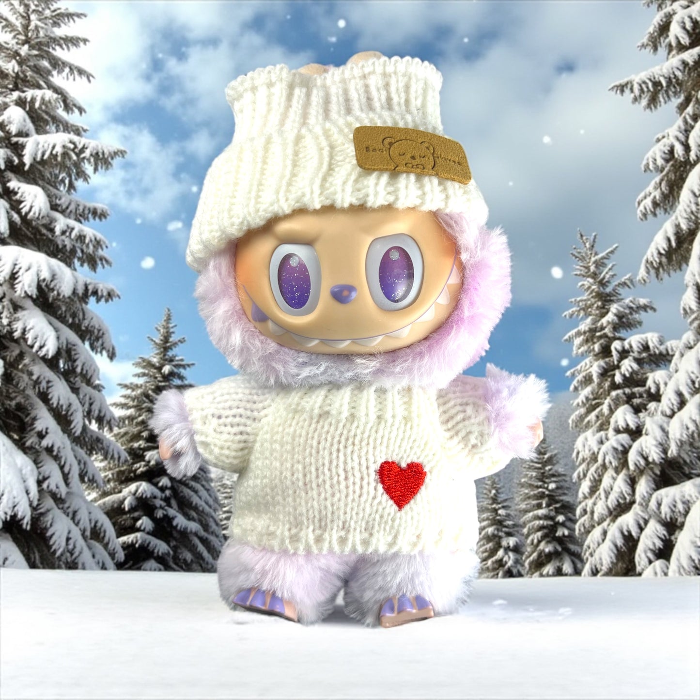 Fashion Clothing Outfit for Labubu Plush Dolls - Design 16cm (*Just Clothing)