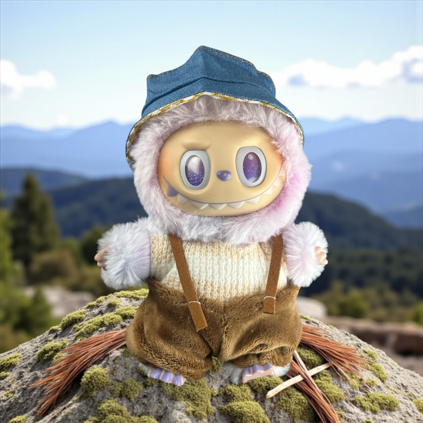 Fashion Clothing Outfit for Labubu Plush Dolls - Design 16cm (*Just Clothing)