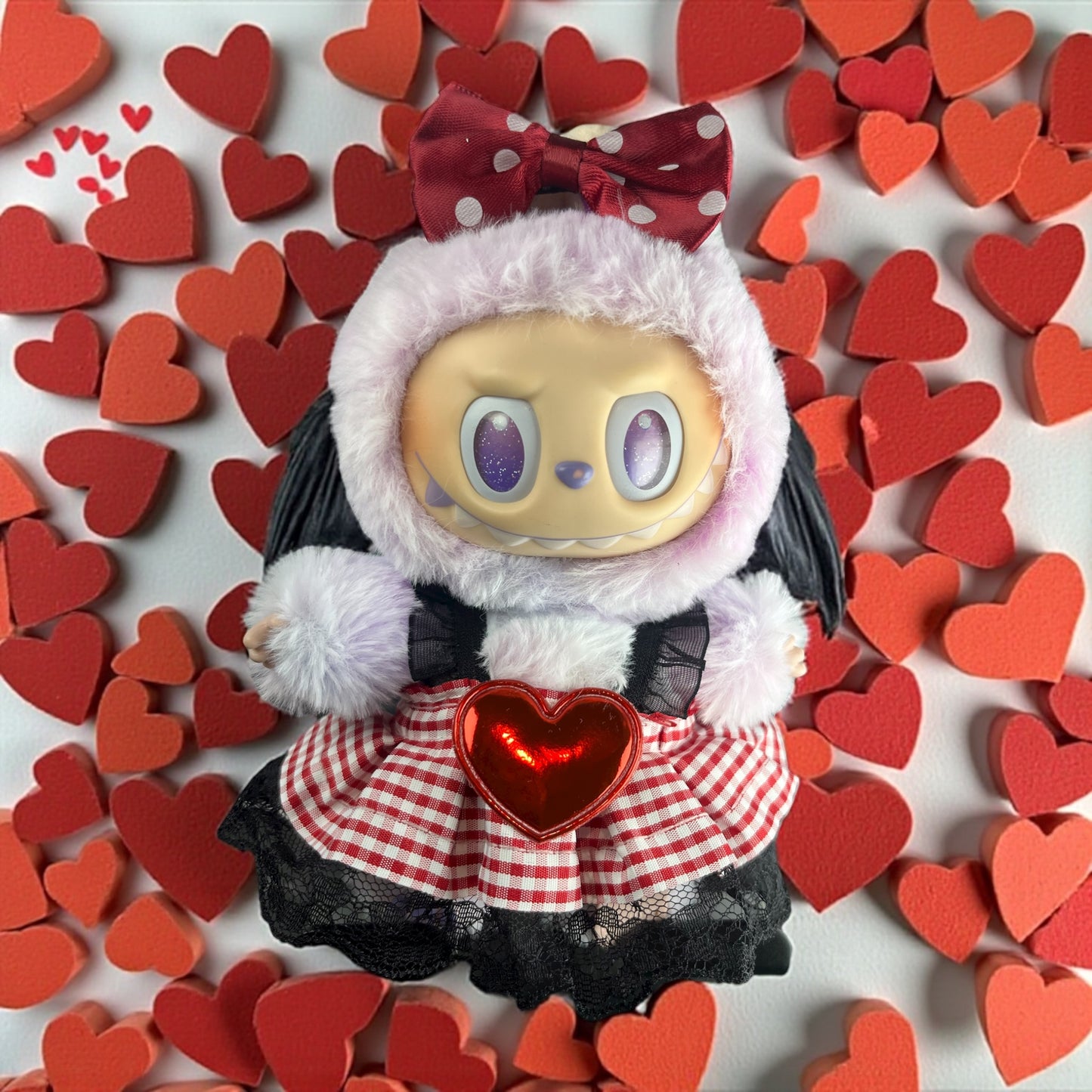 Fashion Clothing Outfit for Labubu Plush Dolls - Design 16cm (*Just Clothing)