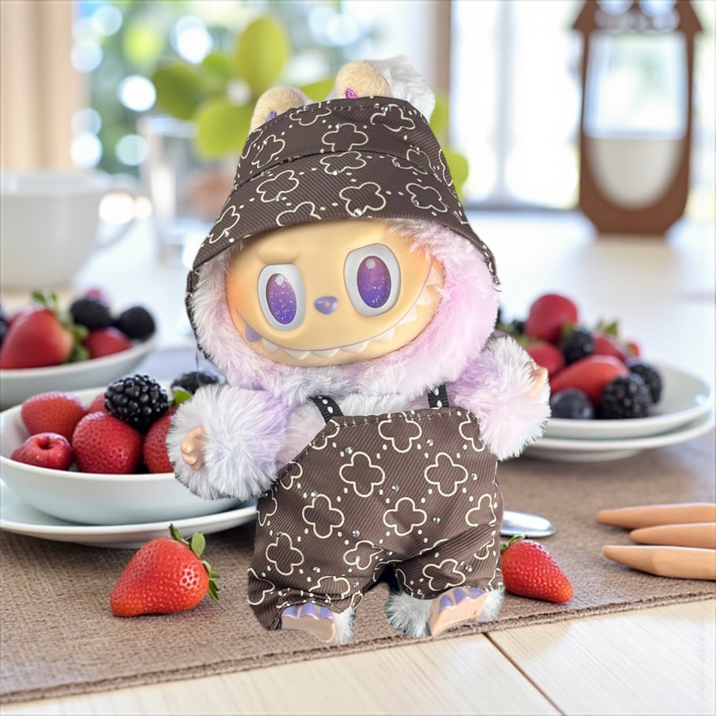 Fashion Clothing Outfit for Labubu Plush Dolls - Design 16cm (*Just Clothing)