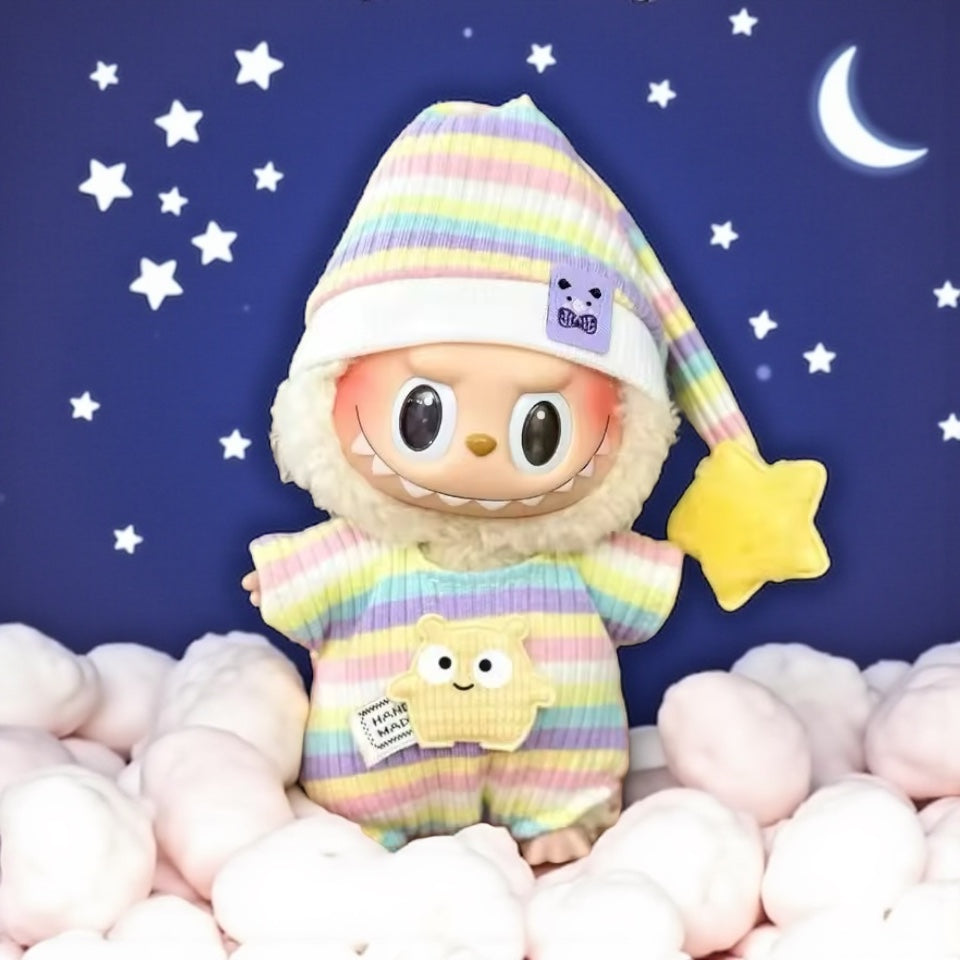Fashion Clothing Outfit for Labubu Plush Dolls - Design 16cm (*Just Clothing)