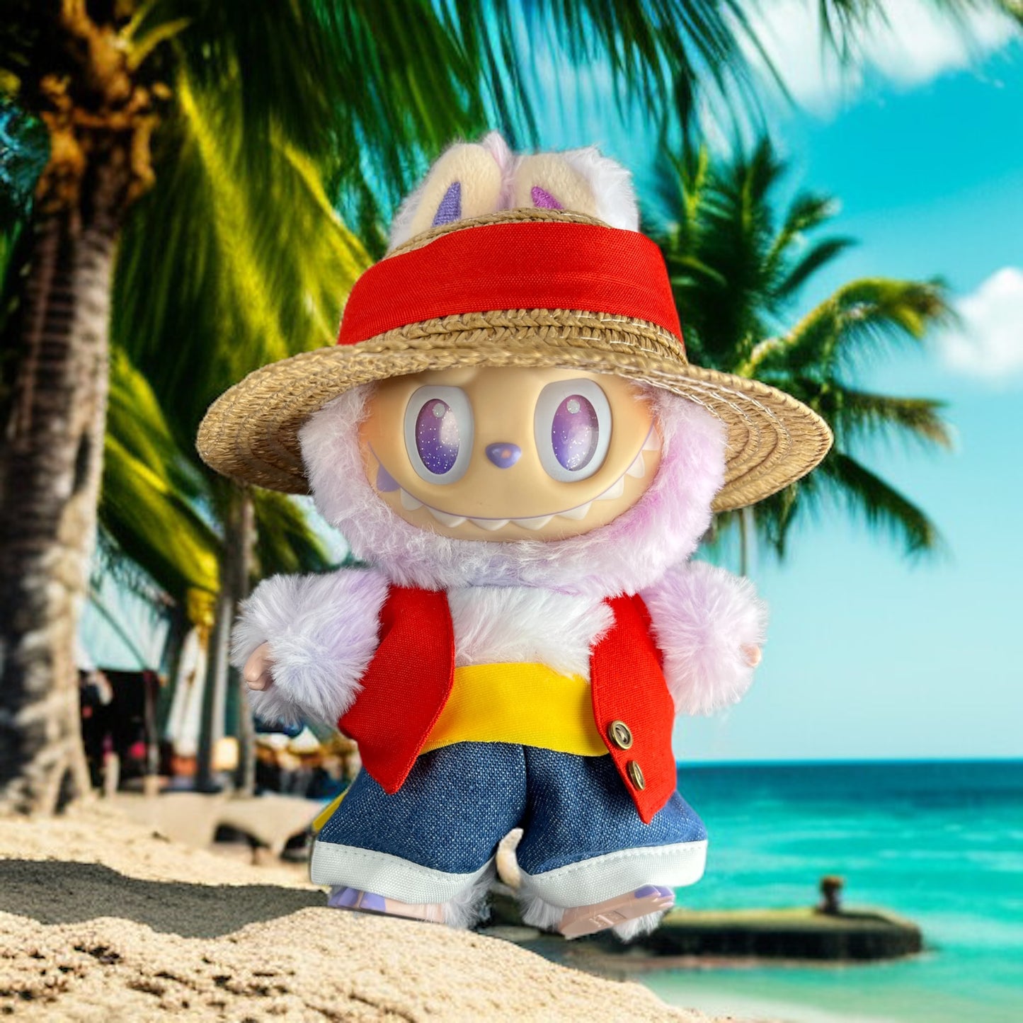 Fashion Clothing Outfit for Labubu Plush Dolls - Design 16cm (*Just Clothing)