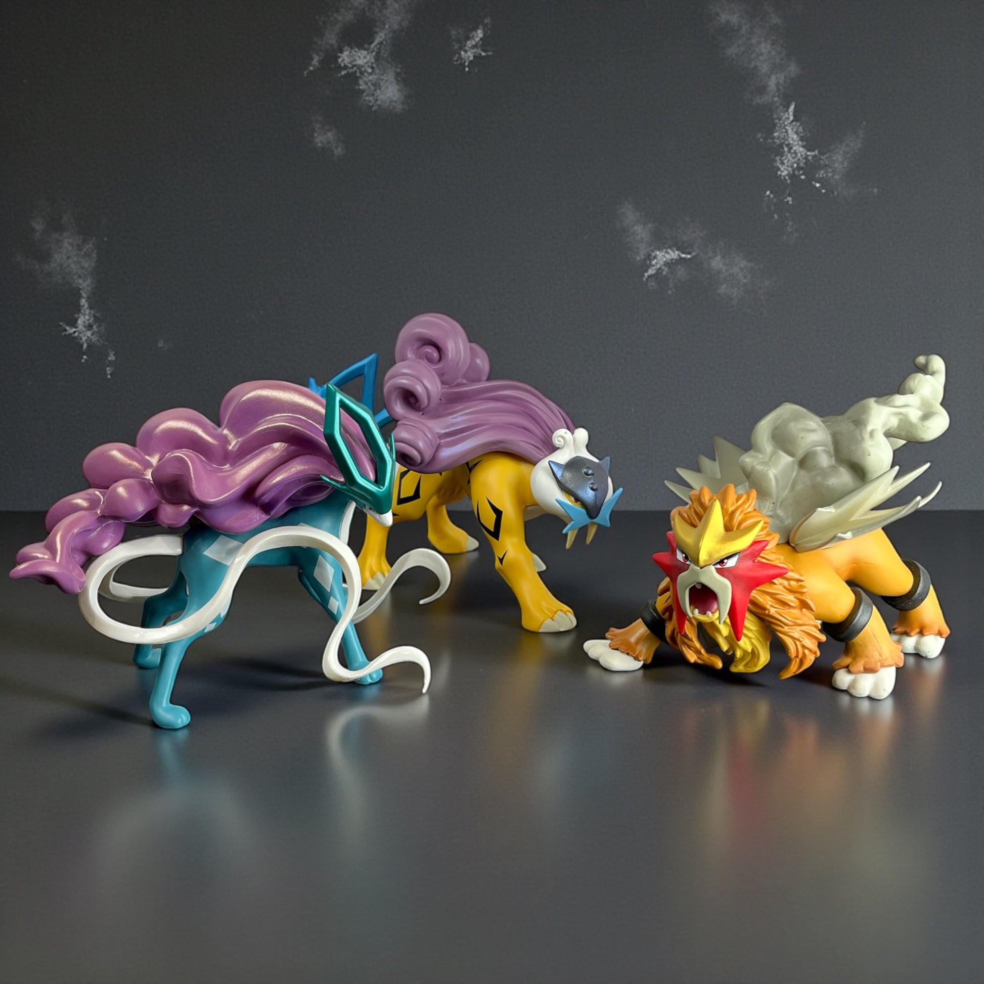 legendary dogs pokemon cards 3 Legendary Dogs Card/phone Stand - Display Entei, Raikou, Suicune Stand